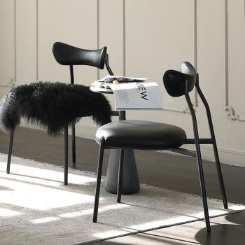輕奢設計師款蜻蜓椅家用餐椅極簡個性創意北歐椅子休閑洽談家用椅