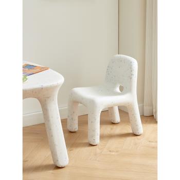 北歐兒童凳子網紅ins家用靠背小凳子幼兒園寶寶塑料矮凳學習椅子