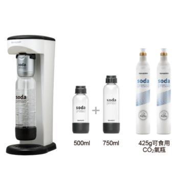 SHARP夏普Soda Presso洋蔥白(2水瓶與2氣瓶)氣泡水機CO-SM2T-W