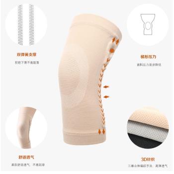 日本半月板損傷護膝運動男膝蓋女士膝關節保暖跑步護具套健身薄款