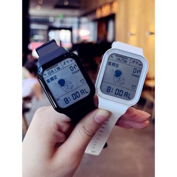 智慧太空人電子手錶男青少年初中學生潮流初高中兒童女孩運動防水