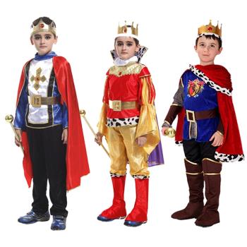 2022萬圣節兒童服裝化妝舞會印度王子阿拉伯演出服國王阿拉丁王子