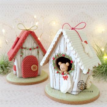 網紅新款創意圣誕節萬圣節姜餅屋餅干模具 小房子DIY立體餅干模具