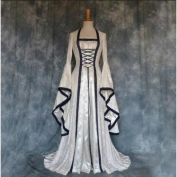 halloween dress medieval literary retro dress