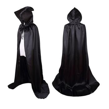 cosplay萬圣節服裝黑色披風巫師袍舞會話劇出場式黑袍死神斗篷薄