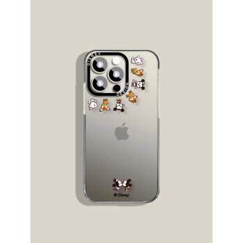 【Disney正版】適用iPhone15pro手機殼2023新款透明蘋果15迪士尼米奇15promax簡約女款高級感15plus硅膠全包
