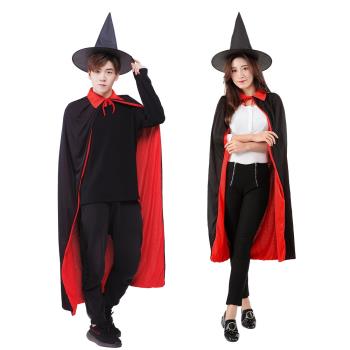 Halloween Cape cosplay Double black Vampire Death Cape Party