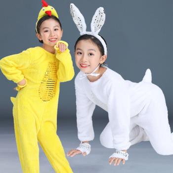 國慶兒童動物小黃雞萬圣節演出服