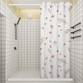 浴室免打孔隔斷洗澡防霉磁吸窗簾