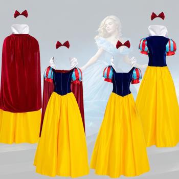 萬圣節童話故事成人白雪公主連衣裙舞臺演出cosplay表演服裝。