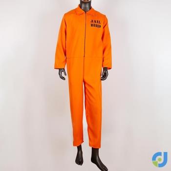 2020新款歐美男囚犯服跨境萬聖節男士成人橙色囚服cosplay服裝