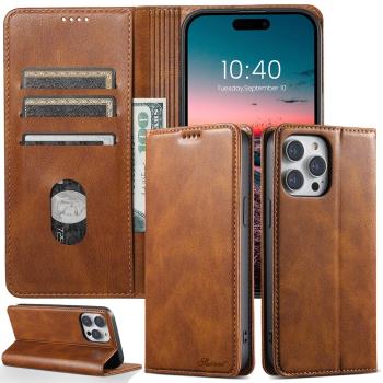 適用蘋果iPhone15 Pro Max Case Flip cover card slot手機殼插卡
