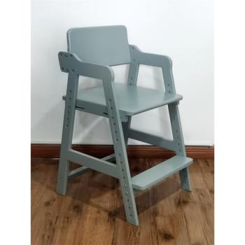 莫蘭迪灰色兒童餐椅小學生學習椅寫字椅家用可升降實木椅子書桌椅