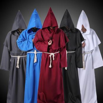 Medieval Halloween Christian Friar Priest Robes Witch Wizard