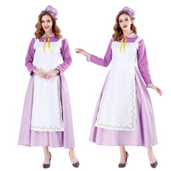 太太餐廳紫色日本女傭動漫服裝
