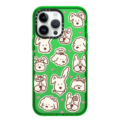 CASETiFY點點派對 藝術家聯名gula防摔手機殼適用蘋果iPhone 15/14/pro/max/13磁吸magsafe創意小狗保護套