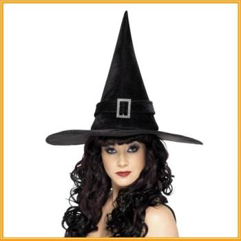 熱銷廠家萬圣節鬼節帽子巫婆巫師精靈帽化妝舞會演出道具
