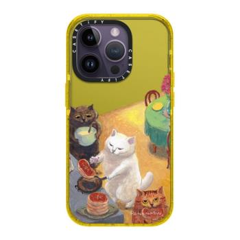 CASETiFY 貓咪派對 個性水彩聚會動物日常適用蘋果iPhone15/14/pro/max/13磁吸magsafe防摔全包ins小眾手機殼