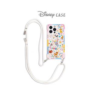 【Disney正版】適用蘋果13手機殼小飛象斜挎帶掛繩iphone15pro迪士尼全包14女款高階防摔13promax矽膠14pro潮