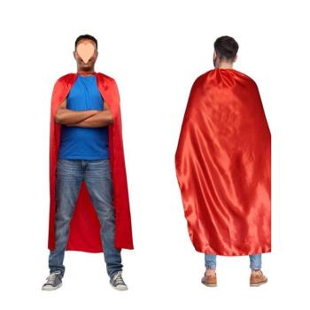 歐美萬圣節動漫角色扮演披風斗篷超人英雄紅色披肩舞臺演出服道具