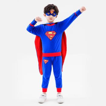 超人衣服男孩角色扮演萬圣節幼兒園表演出服裝cosplay迪士尼主題