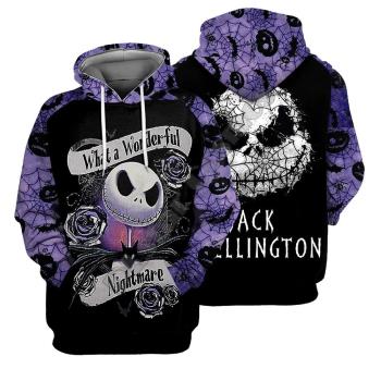 Halloween 3D Printed Long Sleeve Hoodie萬聖節3D印花 連帽衛衣
