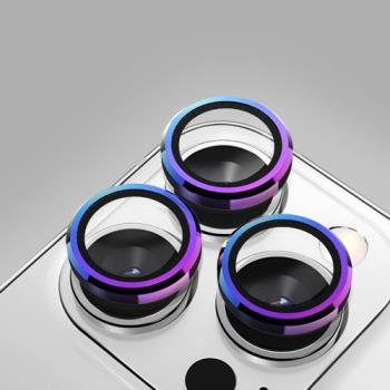 DEVILCASE適用iPhone15 Pro Max藍寶石不銹鋼高清鏡頭環15鏡頭環