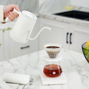 泰摩魚SMART咖啡溫控壺 家用不銹鋼細口手沖咖啡壺水壺泡茶控溫壺