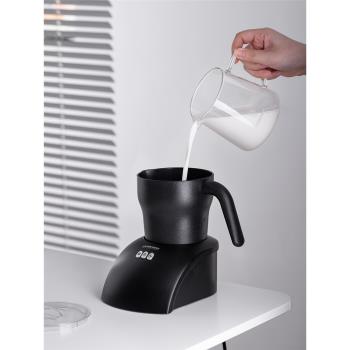CAFEDE KONA電動奶泡器家用全自動冷熱攪拌意式咖啡拉花打奶泡機
