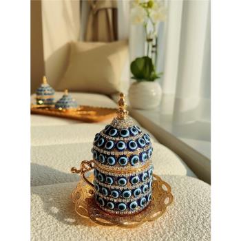 新品 高顏值土耳其進口金色郁金香咖啡杯 精致宮廷風質感精美茶杯