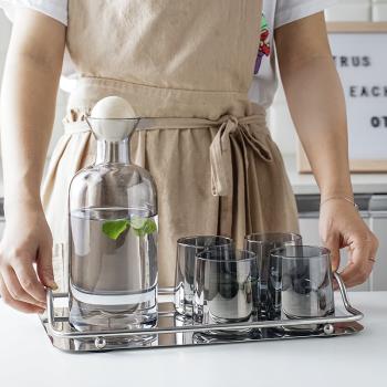 ZPPSN 水杯套裝丹麥冷水壺家用北歐創意玻璃水具耐高溫扎壺涼水壺
