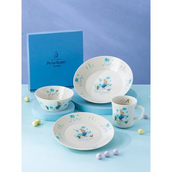 比得兔Peter Rabbit日本進口盤子餐盤沙拉碗兒童家用卡通馬克杯
