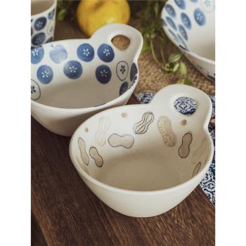日本進口AITO美濃燒粗陶陶瓷餐具復古手握杯缽盤子碗甜品碟碟子盤