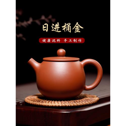 廣西欽州坭興陶茶壺泡茶紫陶小紫砂壺陶瓷泥興陶茶具家用大師單壺