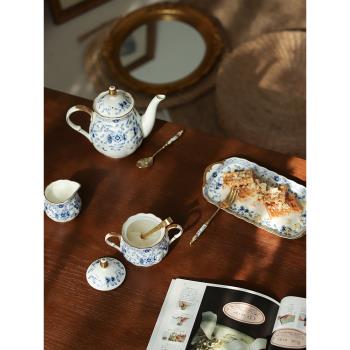 日本進口narumi鳴海骨瓷茶壺Milano米蘭系列奶罐糖罐托盤茶具禮盒