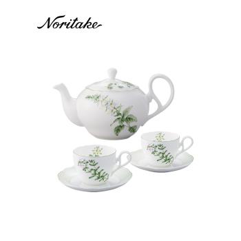 Noritake則武 ENGLISH HERBS英式下午茶茶具骨瓷咖啡杯碟套裝禮盒