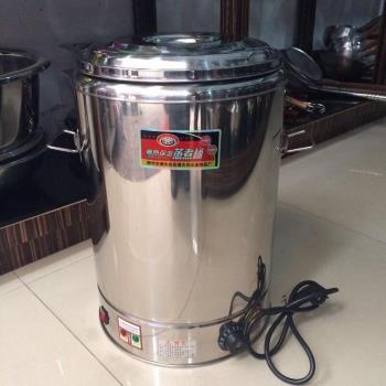 304不銹鋼電熱保溫桶商用蒸煮桶帶電加熱鹵肉燒水桶保溫一體湯桶