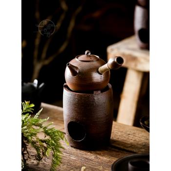 柴燒純手工家用燒水壺電陶爐養生中式側把陶壺戶外炭爐泡茶煮茶器