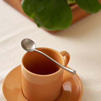 肆月韓版咖啡小勺子杯子用單個304不銹鋼家用漂亮高檔精致網紅ins