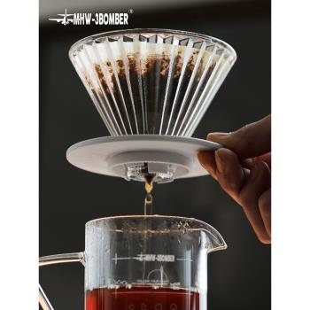 MHW-3BOMBER轟炸機精靈濾杯 耐熱玻璃V60咖啡濾杯 手沖咖啡過濾器