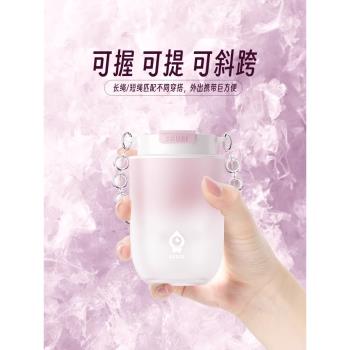 小水怪SGUAI智慧隨手杯Tritan女生聖誕節燈光可愛杯咖啡杯水杯子
