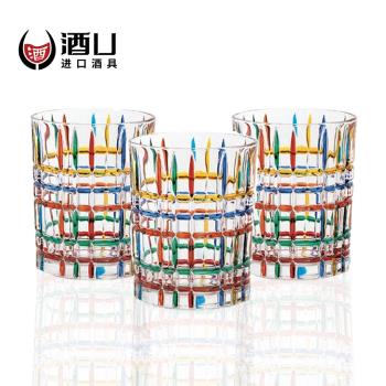 義大利ZECCHIN 進口手工彩繪玻璃歐式威士忌杯洋酒杯烈酒杯啤酒杯