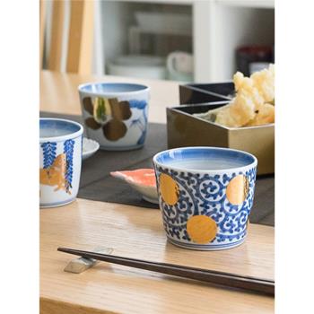 日本進口Amabro復古陶瓷手握杯紅茶咖啡飲料煎茶豬口杯禮盒裝