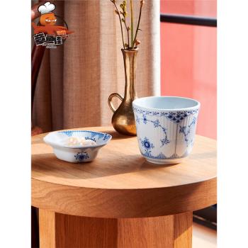 丹麥皇家哥本哈根 藍色繽紛唐草 手繪瓷餐具馬克杯碟組碗深盤茶壺