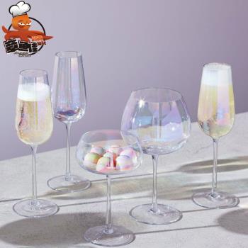 英國LSA Pearl珍珠貝母紅酒杯水晶玻璃杯高腳杯子香檳杯葡萄酒杯