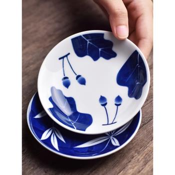 波佐見燒 KAVELY系列小菜碟盤日本進口 日料餐具創意家用陶瓷骨碟