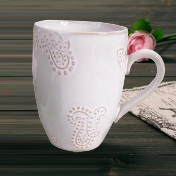 創意簡約外貿陶瓷水杯 歐式復古浮雕做舊馬克杯 茶杯咖啡杯牛奶杯