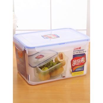 大容量5L長方形冰箱保鮮盒微波爐飯盒食品收納盒塑料密封冷凍冷藏