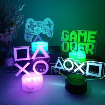 賽博朋克2077周邊擺件電競游戲XBOX圖標3D小夜燈手辦機箱模型PS5