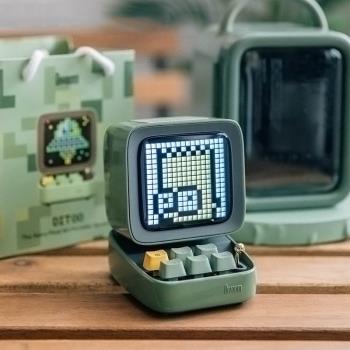 divoom DITOO | 便攜式畫素無線藍牙音響鬧鐘 復古桌面減壓玩具